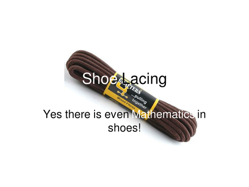 Pythagoras and lacing patterns (lesson)