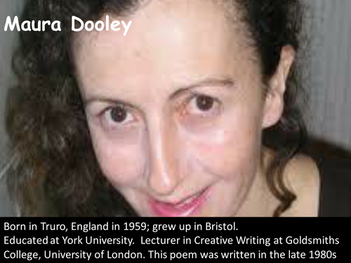 AQA Literature Poetry (Relationships) - 'Letters from Yorkshire' by Maura Dooley.