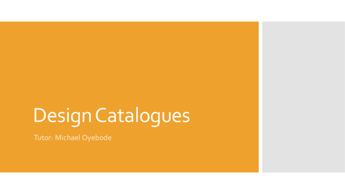 Design Catalogues