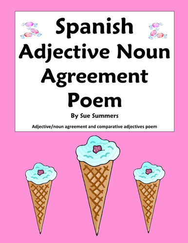 Spanish Poem Los Dulces Son Buenos - Spanish Grammar Poetry