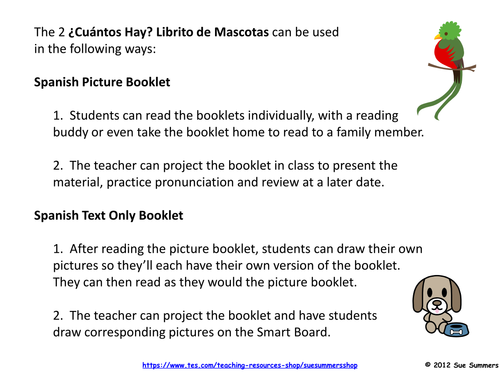 Spanish Numbers and Pets 2 Booklets - Cuantos Hay?
