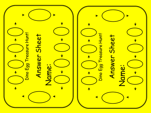 Dino Egg Maths Treasure Hunt