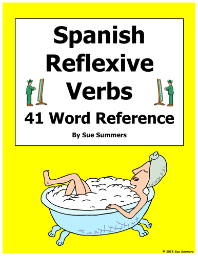 Spanish Reflexive Verbs 41 Spanish Infinitives Word List