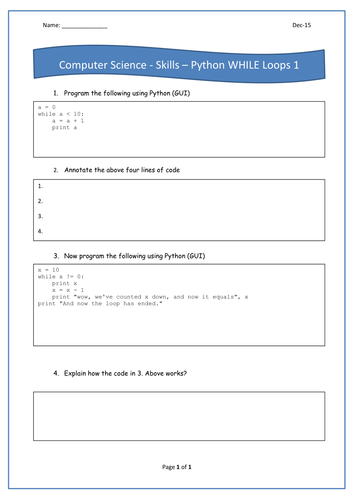 OCR A452 Practical Investigation PYTHON ITERATION (LOOPS)