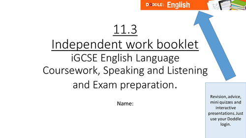 iGCSE English Language Course Booklet