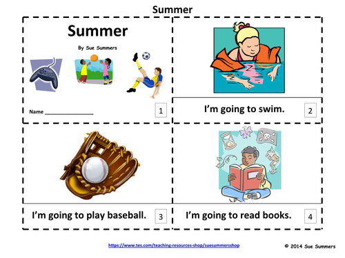 Summer 2 Emergent Reader Booklets