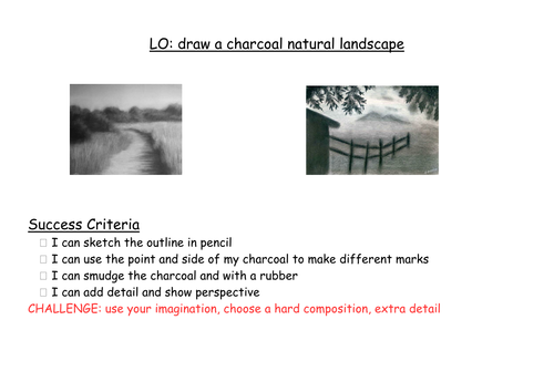 Natural Charcoal Landscapes