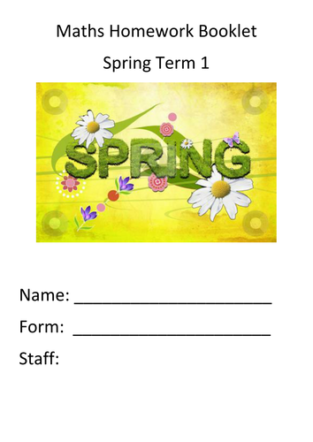 year 9 spring 1 homework booklet