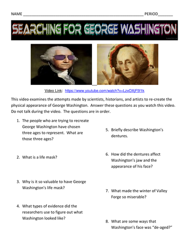searching-for-george-washington-teaching-resources