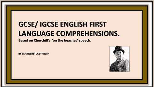 GCSE/IGCSE English Language Comprehension and Writing