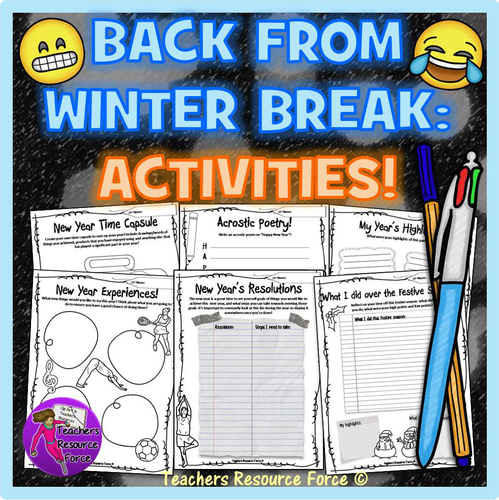 Back from Christmas Break: New Year Activities
