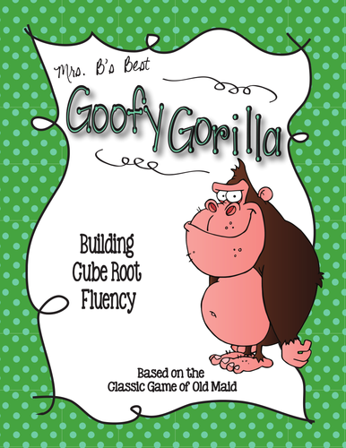 Goofy Gorilla Card Game: Building Cube Root Fluency