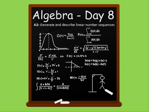 Year 6: Algebra (Day 8)
