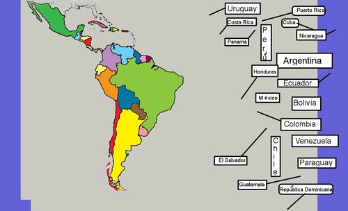 Latin American Countries And Capitals Interactive Whiteboard Activity Teaching Resources