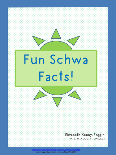 Know the Code: Schwa Fun Facts
