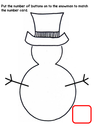 Snowman Button Match