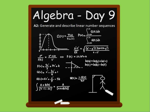 Year 6: Algebra (Day 9)