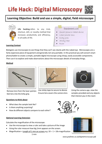 Create a Simple Digital Microscope