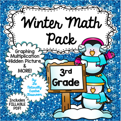 Winter Math Pack for 3rd Grade