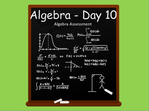 Year 6: Algebra (Day 10)