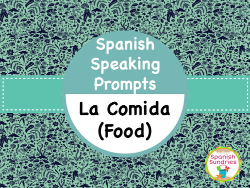 Spanish Speaking Task Cards - Food (La Comida)
