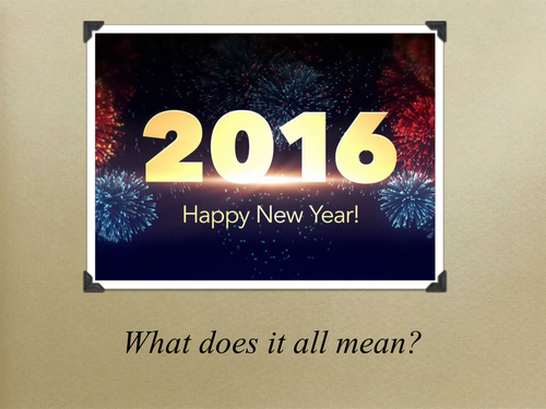 New Year 2016  / Resolutions 