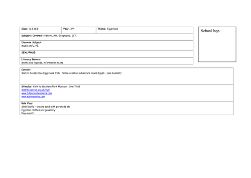 Egyptians project planning