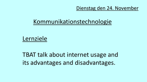 AS German - Kommunikationstechnologie - Internet
