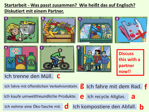 GCSE German Umwelt (Environment)