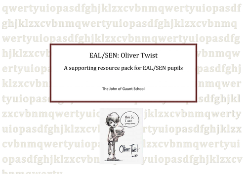 Oliver Twist EAL/SEN support booklet