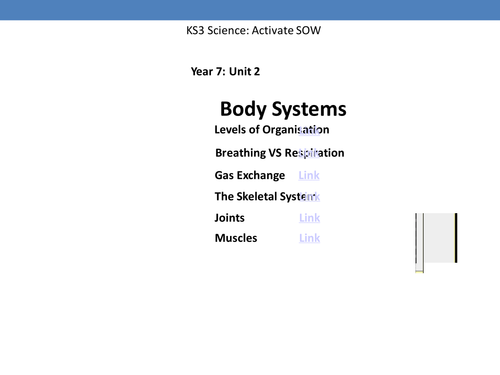 Year 7 - Organ Systems - Full Unit