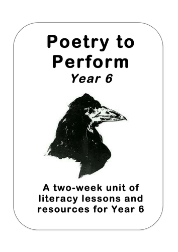 Classic Performance Poetry Unit - Edgar Allan Poe (5th/6th Grade)