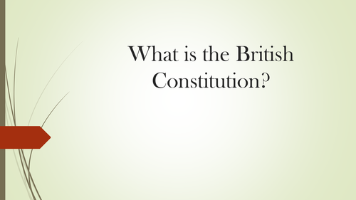 What is the British Constitution?