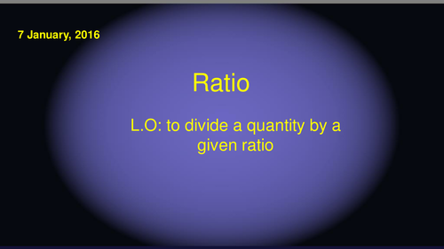 Dividing Numbers by a Given Ratio (including functional questions) 