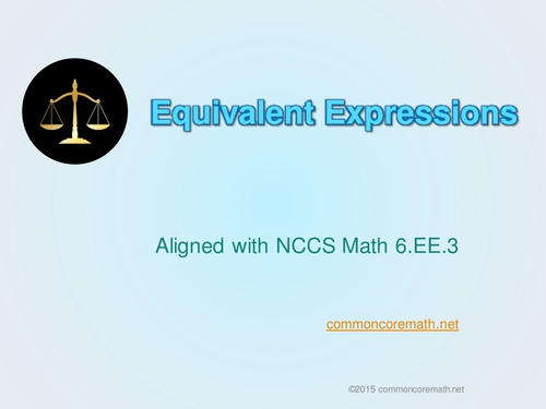 Use Properties of Operations to Create Equivalent Expressions, Full Lesson - 6.EE.3