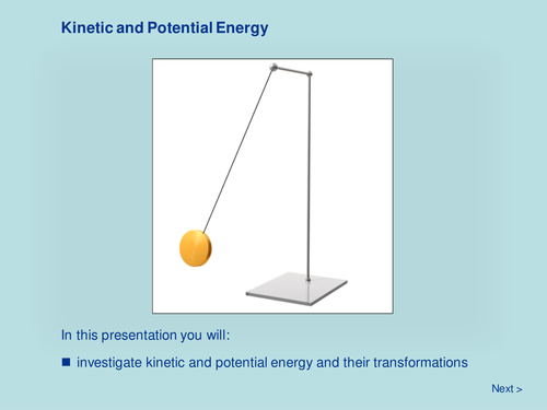 Kinetic and Potential Energy