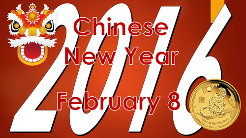 Chinese New Year 2016 - Year of the monkey