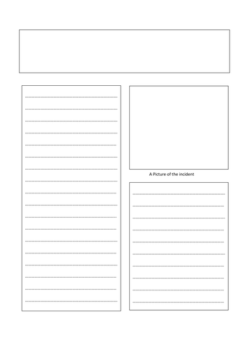A3 Newspaper Template Teaching Resources