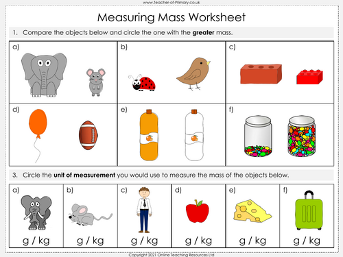 Worksheets Measuring Mass Worksheet measuring mass year 2 powerpoint and worksheets by teacher of primary teaching resources tes