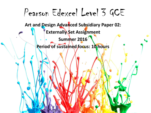 GCE AS Level ESA 2016 Transformation