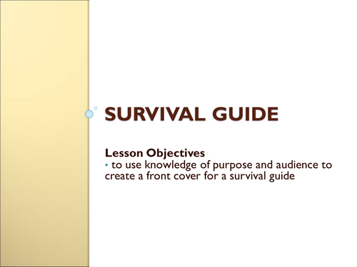 Writing for Purpose and Audience - Survival Guide 1