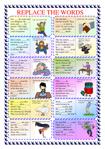 Past simple tense practice | Teaching Resources