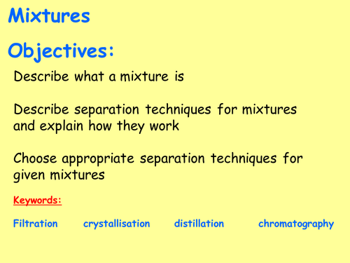 AQA C1.2 (New Spec - exams 2018) - Mixtures