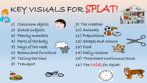 Key visuals for Splat!