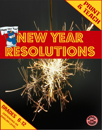 ♥ESL♥ NEW YEAR RESOLUTIONS » Mini Units for ESL Students