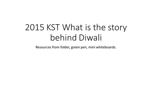 Y7/8 RE What is the story behind Diwali