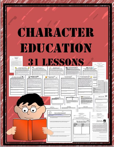 Character Ed. Workbook 32 lesson packet