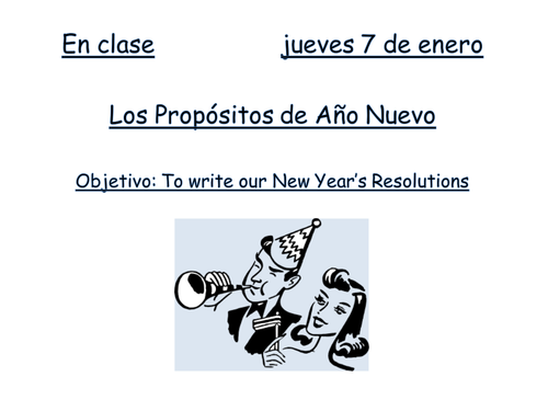 New Year's Resolutions with star signs lesson - Spanish