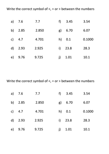 ordering-decimals-and-inequalities-teaching-resources