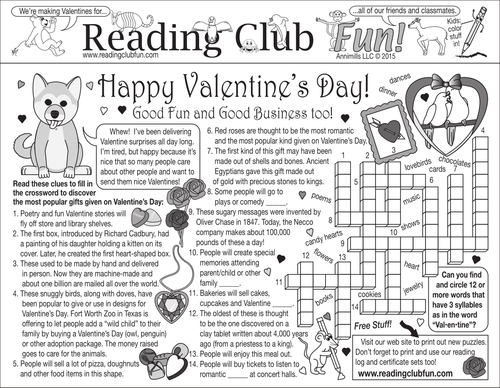 Valentine's Day Two-Page Activity Set